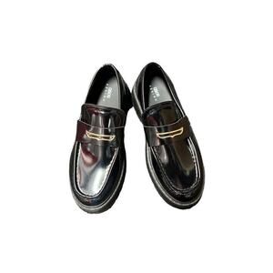 Asos Design Pierre‎ NWOT  Black Patent Leather Loafer Shoes Size 11